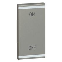 Arteor - MyHOME - Square key cover BUS/SCS - ON/OFF - 1 module - magnesium