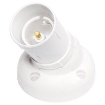 HPM Adjustable Bayonet B22 Batten Holder White
