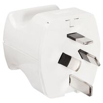 HPM 10A 4 Pins Finger Grip Rigid Impact Resisant Plug Top White