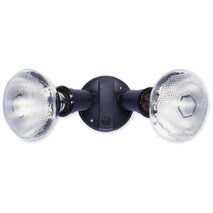 Nelson - Outdoor incandescent twin floodlight PAR38 IP44 - black lamps not supplied
