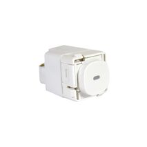 Impress Series, push-button Switch, Blue LED, 30 Series - Red