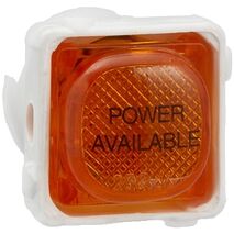 Clipsal - Mechanisms, Neon Indicator Mechanism, Marked POWER AVAILABLE, 250V - Amber