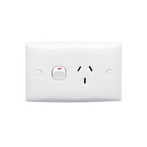 Standard Series, Power Outlet, Single - Red