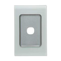 Saturn Series, Switch Grid Plate and Cover, 1 Gang, Vertical/Horizontal Mount - Ocean Mist