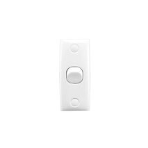 Standard Series, Flush Switch, 1 Gang, 250VAC, 10A, Architrave - Red
