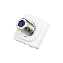 30 Series, TV Antenna Socket, 75Ohm, F-type - White Electric