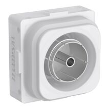 Clipsal Iconic, TV Antenna Socket, F-Type, Rear - Translucent