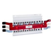 Acti9, MSC Chassis 3PH, 250A, Hybrid 18/27mm for MCB & RCBO 42 poles, Dual Feed