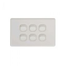 SW6 - 6 Gang 16A Switch Horizontal - SW6 - SW6