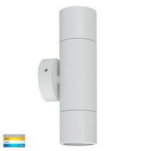 Tivah White TRI Colour Up & Down Wall Pillar Lights