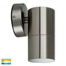 Fortis Stainless Steel TRI Colour Fixed Down LED Wall Pillar Light