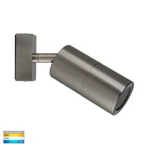 Piaz Stainless Steel TRI Colour Single Adjustable LED Wall Pillar Light