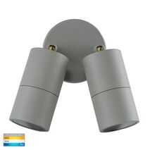 Tivah Silver TRI Colour Double Adjustable Wall Pillar Lights