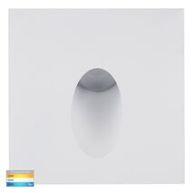Reces White Square TRI Colour Recessed LED Step Light