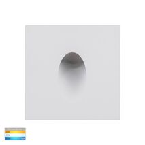 Mini Reces White Square TRI Colour Recessed LED Step Light