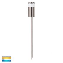 Highlite Titanium Coloured Aluminium TRI Colour LED Garden Spike Light