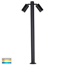 Tivah Black TRI Colour Double Adjustable LED Bollard Light