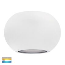 Cara White Up & Down Wall Light