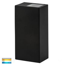 Veldi Black Square TRI Colour Up & Down Wall Light