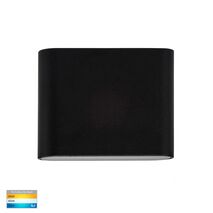 Lisse Black Up & Down TRI Colour LED Wall Light