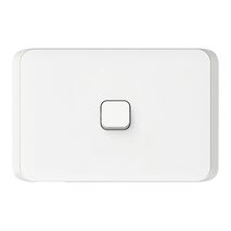 Clipsal Iconic, Flush Switch, Horizontal Mount, 1 Gang, 1-Way/2-Way, 230/240V 10AX - Vivid White