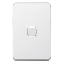 Clipsal Iconic, Switch Vertical, 1 Gang, 10AX,230/240V, Bulk Pack 50 - Extra Vivid White