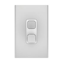 Clipsal Iconic, Styl Switch Plate Skin, Vertical/Horizontal, COOKER, 45A - Silver