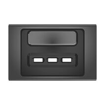 Clipsal Iconic, Styl USB Charging Station Skin, 3 Gang - Silver Shadow