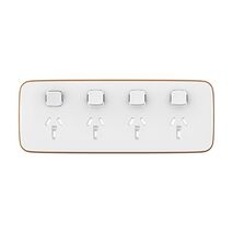 Clipsal Iconic, Essence Quad Power Point Skin, Horizontal Mount, Clip-On, 250V, 10A - Arctic White