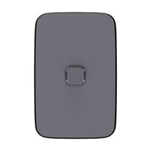 Clipsal Iconic, Essence Switch Plate Skin, 1 Gang, Vertical/Horizontal, Clip-On - Ash Grey