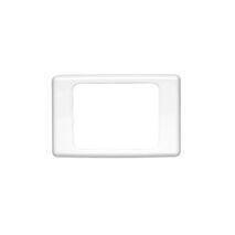 2000 Series, Flush Surround, 1 Gang, Horizontal Mount, Curved Sided, Standard Pattern - White Electric