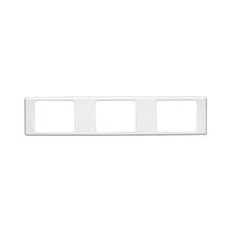 2000 Series, Flush Surround, 3 Gang, Horizontal Mount, Standard Pattern - White Electric