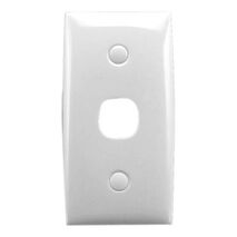 Standard Series, Flush Plate, 1 Gang, Intermediate - White Electric
