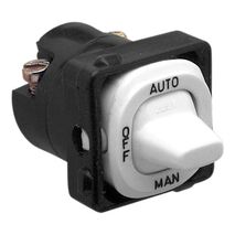 Clipsal - Mechanisms, Switch, 1 Pole, 250VAC, 10A, Auto/Off/Man - White Electric