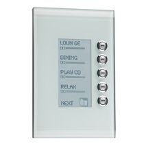 C-Bus Control and Management System, Glass Fascia, 5 Gang, Saturn Series - Glass Finish