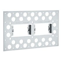 2000 Series, Metal Plaster Bracket, Horizontal 2 Gang, Recess Mount