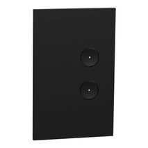 C-Bus, SpaceLogic Wall Plate, Saturn Zen, A-Series, Key Input unit, 2 keys - Zen Black