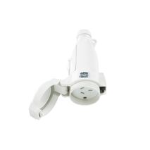 Clipsal - 56 Series, Pendant Outlet, 250V, 10A, 3 Flat PIN, 2 Pole - Resistant White Electric