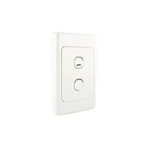 2000 Series, Flush Surround and Grid Plate, 1 Gang, Vertical/Horizontal Mount, Standard PTN - Black
