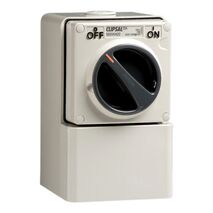 Clipsal - 56 Series, Mounting Back Box, Shallow, 2 Gang, Vertical - Grey