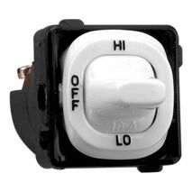 Clipsal - Mechanisms, Switch, 1 Pole, 250VAC, 10A, 3 Position - Black