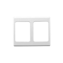 2000 Series, Flush Surround, 2 Gang, Vertical Mount, Curved Sided, Standard Pattern - White Electric