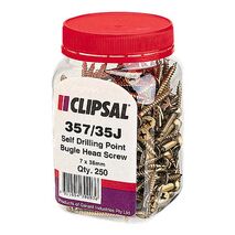 Clipsal - General Accessories, Bugle Head, Self Drilling Point, 7 X 35mm, Jar 250