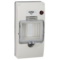Clipsal - 56 Series, Mounting Cover Kit, 4 Module, with 240/415V Neon - Grey