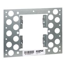 2000 Series, Metal Plaster Bracket, Vertical 2 Gang, Recess Mount