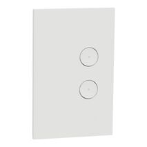 C-Bus, SpaceLogic Wall Plate, Saturn Zen, A-Series, Key Input unit, 2 keys - Zen White