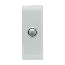 Saturn Series, push-button Switch LED Architrave, 1 Gang - Ocean Mist