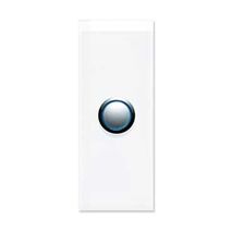 Saturn Series, push-button Switch LED Architrave, 1 Gang - Pure White