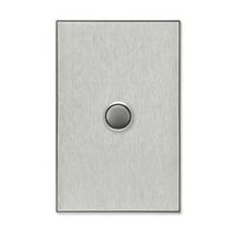 Saturn Series, Switch Cover, 1 Gang - Horizon Silver