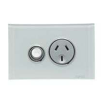 Saturn Series, Single Switch Power Point, 250V, 10A - Ocean Mist